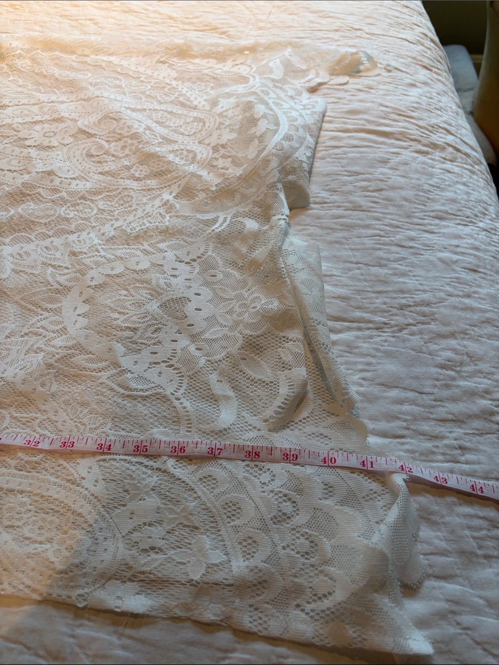 Vince Camuto Ivory Floral Lace Open-Front Cover-Up - Picture 11 of 11